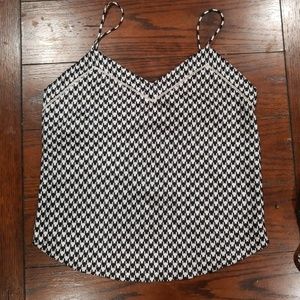 Women's Petite Pajam Cami and Shorts Black & White